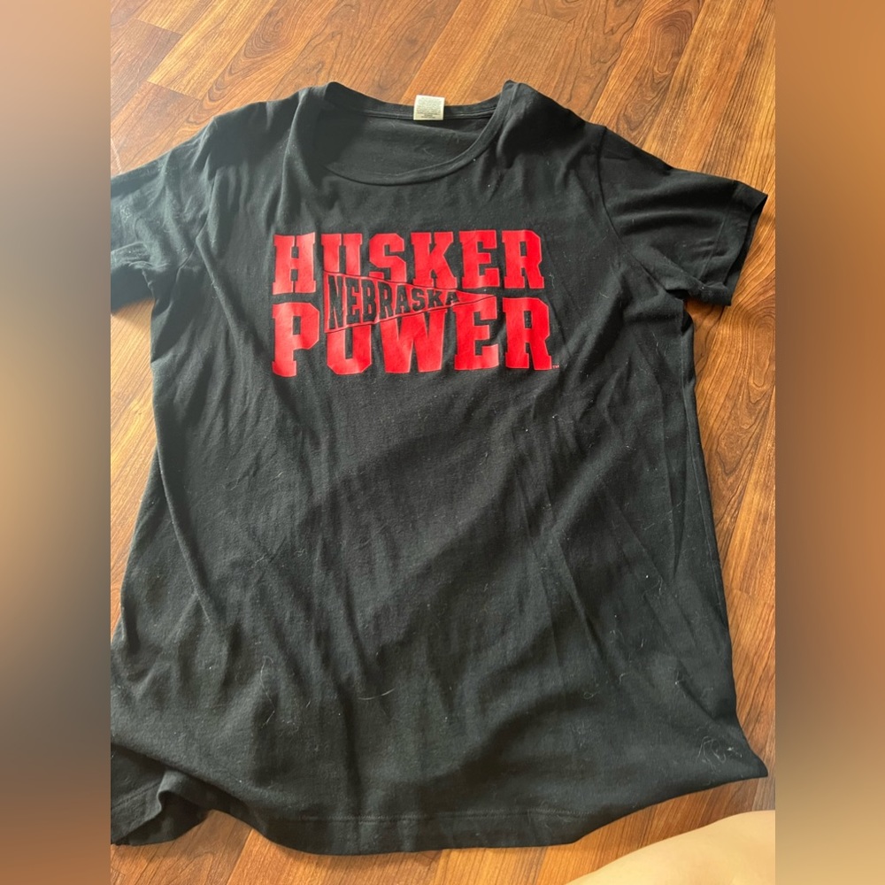Husker power pink tshirt